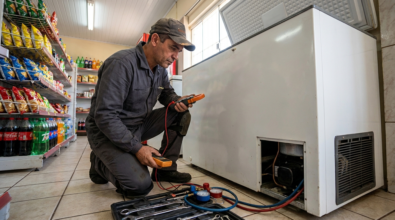 Reparo na placa eletrônica do freezer em São Luís‑MA